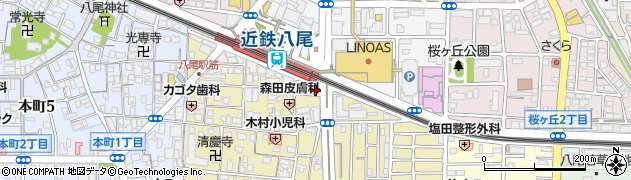 株式会社エイブル八尾店周辺の地図