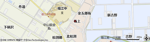 愛知県田原市福江町坂上22周辺の地図