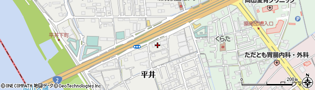 岡山県岡山市中区平井1101周辺の地図