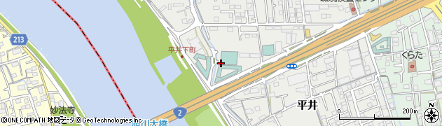 岡山県岡山市中区平井1233周辺の地図
