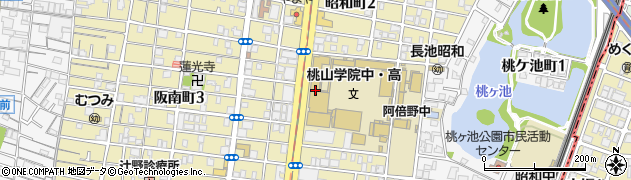 桃山学院高等学校周辺の地図