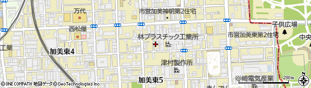 大阪府大阪市平野区加美東周辺の地図