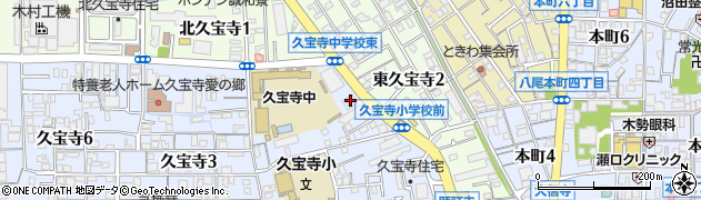 大阪シティ信用金庫八尾西支店周辺の地図