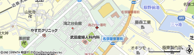 鴻之台一番町周辺の地図