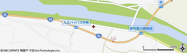 吉田入江郵便局周辺の地図
