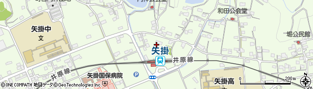 岡山県小田郡矢掛町矢掛周辺の地図