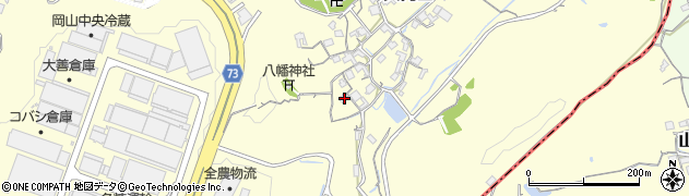 岡山県岡山市北区大内田512周辺の地図