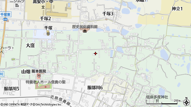 〒581-0863 大阪府八尾市大窪の地図