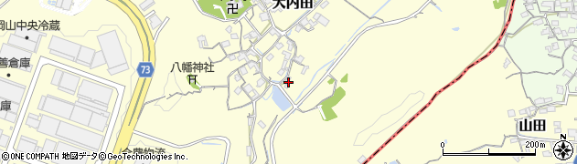 岡山県岡山市北区大内田358周辺の地図