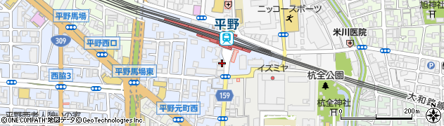 前田　自転車預り所周辺の地図