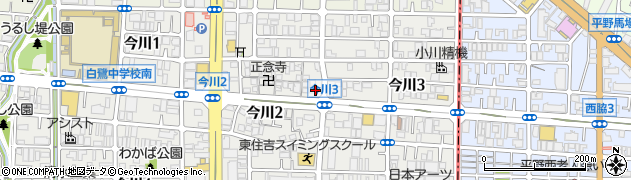 もち吉　東住吉店周辺の地図