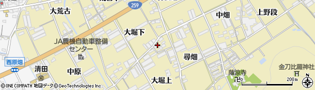 愛知県田原市高木町大堀上70周辺の地図