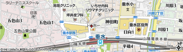 三井住友銀行垂水支店周辺の地図