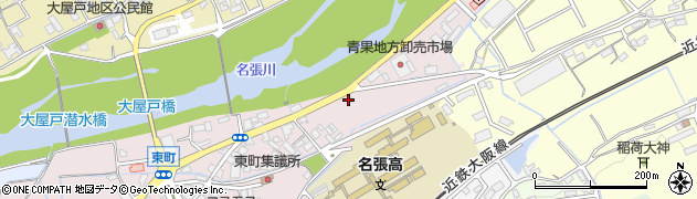 上野ガス株式会社　名張営業所周辺の地図