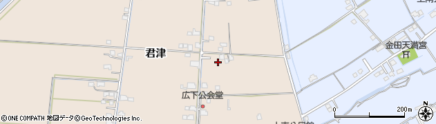 岡山県岡山市東区君津608周辺の地図