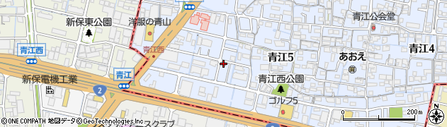 岡山青江郵便局周辺の地図