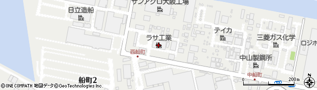 ラサ工業株式会社　大阪工場製造課周辺の地図
