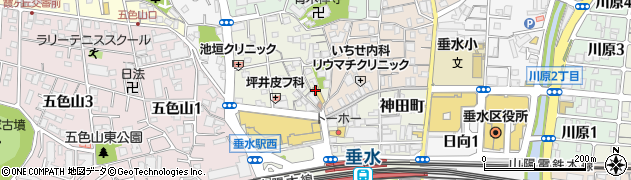 ダイコク垂水駅前１００円ショップ周辺の地図