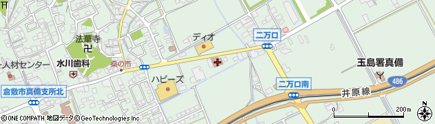 箭田郵便局周辺の地図