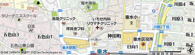 神戸市立駐輪場垂水駅前くがの自転車駐車場周辺の地図