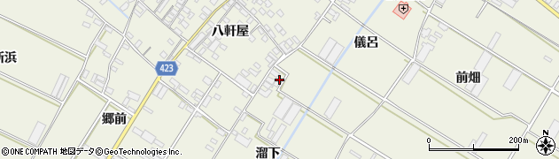 愛知県田原市中山町儀呂302周辺の地図
