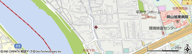 岡山県岡山市中区平井1227-1周辺の地図