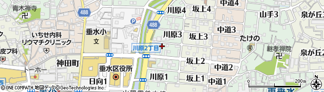 兵庫県神戸市垂水区川原周辺の地図