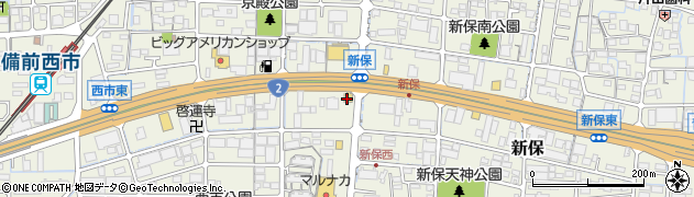 長崎ちゃんめん 岡山西市店周辺の地図