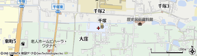 大阪府八尾市千塚周辺の地図