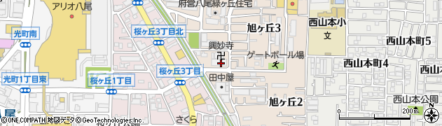 サンディ八尾旭ヶ丘店周辺の地図