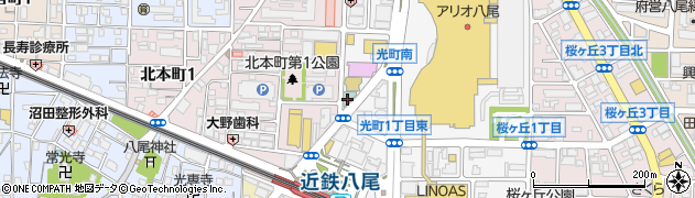 株式会社三井住友銀行　八尾法人営業部周辺の地図