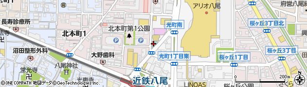 三井住友銀行八尾支店 ＡＴＭ周辺の地図