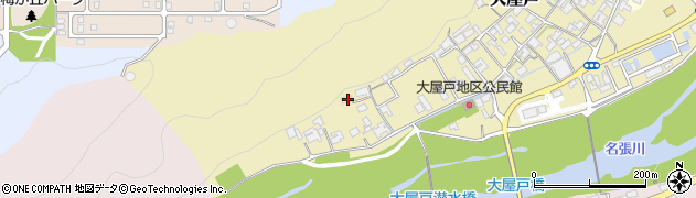 三重県名張市大屋戸535周辺の地図