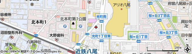 トヨタレンタリース大阪近鉄八尾駅前店周辺の地図