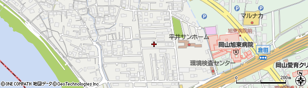 岡山県岡山市中区平井1174-5周辺の地図