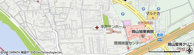 岡山県岡山市中区平井1174-16周辺の地図
