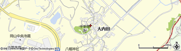 岡山県岡山市北区大内田613周辺の地図