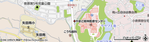 奈良県大和郡山市矢田町6557周辺の地図