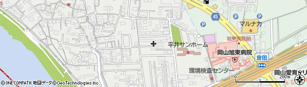 岡山県岡山市中区平井1174周辺の地図