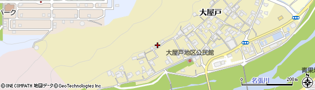 三重県名張市大屋戸508周辺の地図