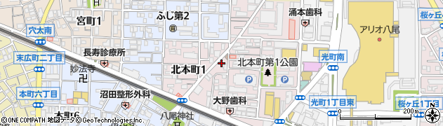 美吉屋化粧品店周辺の地図