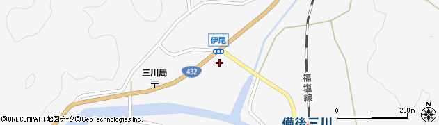 世羅町　伊尾自治センター周辺の地図