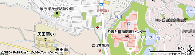 奈良県大和郡山市矢田町6552周辺の地図