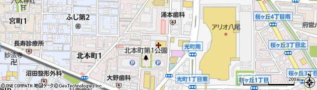 コノミヤ　近鉄八尾駅前店周辺の地図