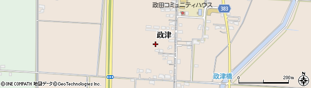 岡山県岡山市東区政津周辺の地図