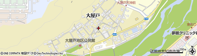 三重県名張市大屋戸326周辺の地図