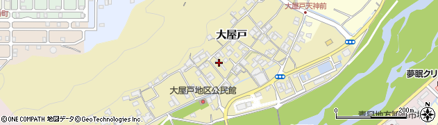 三重県名張市大屋戸304周辺の地図