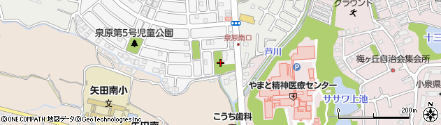 奈良県大和郡山市泉原町12周辺の地図