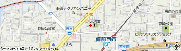 岡山県岡山市南区西市周辺の地図