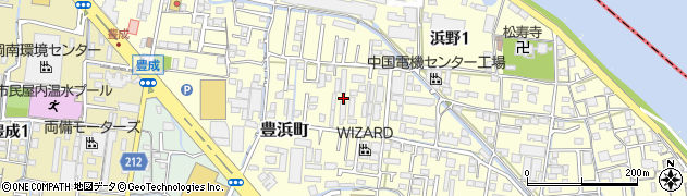 岡山県岡山市南区豊浜町8周辺の地図